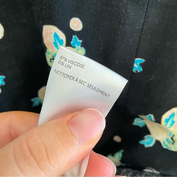 Free People Black Mini Dress with Sweetheart Neckline and Flutter Sleeves - Picture 6 of 9